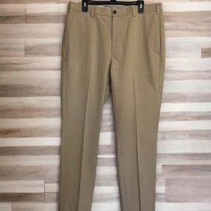 Orvis Khaki Flat Front Chino Pants 36" x 33" Trim Fit (P102323-2)
